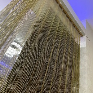 Stainless Steel Metal Coil Drapery Metal Coil Curtain